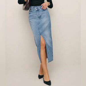 Reformation Denim Skirt